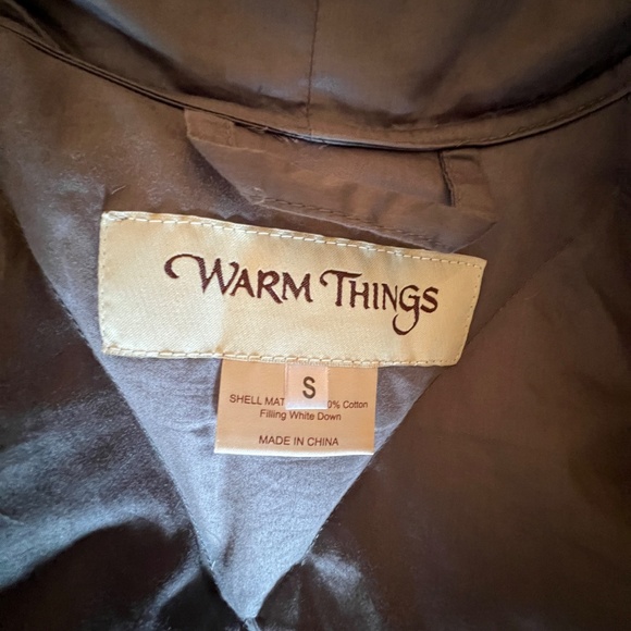 Warm Things Quilted Down Robe Small - Picture 8 of 8